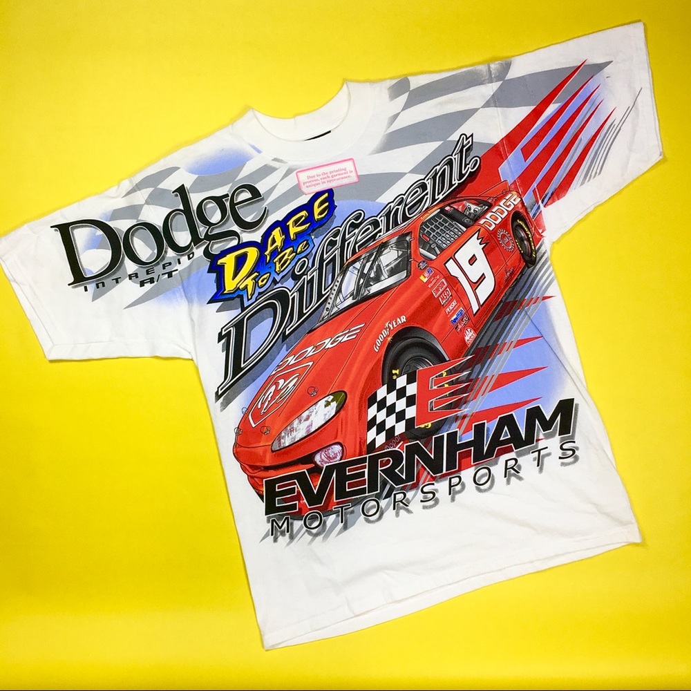 Vintage Dodge racing t shirt w/ tags Large